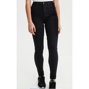 American Eagle High Waisted Curvy Black Jeggings